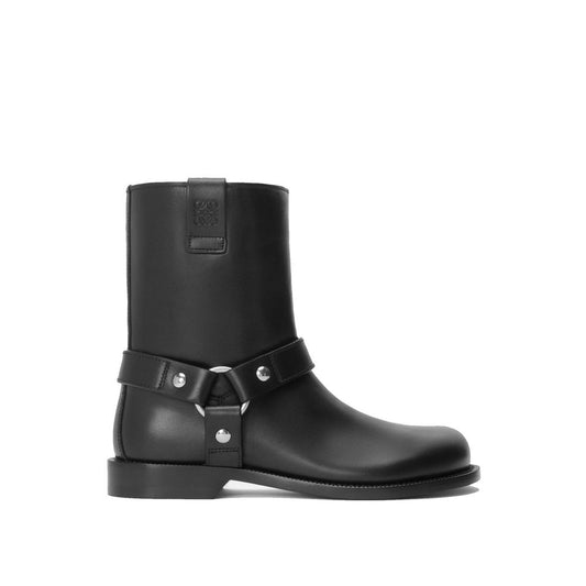 Bottines Loewe en cuir de veau noir