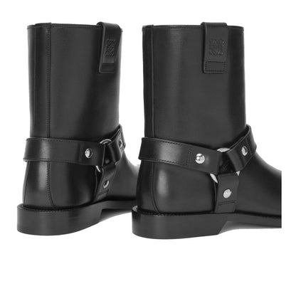 Bottines Loewe en cuir de veau noir