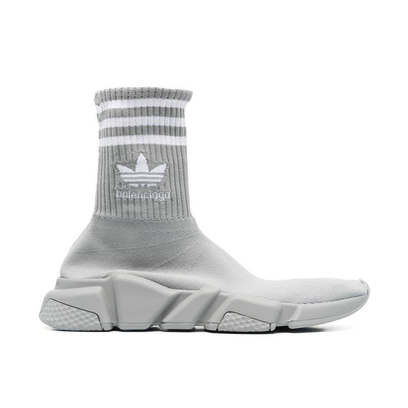 BALENCIAGA X ADIDAS Gray Nylon Athletic Sneakers for Women