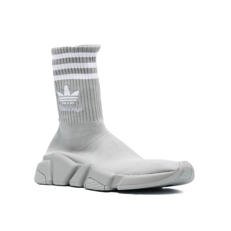 BALENCIAGA X ADIDAS Gray Nylon Athletic Sneakers for Women
