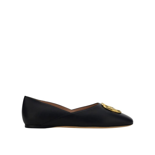 Ballerines Bally en cuir de veau noir