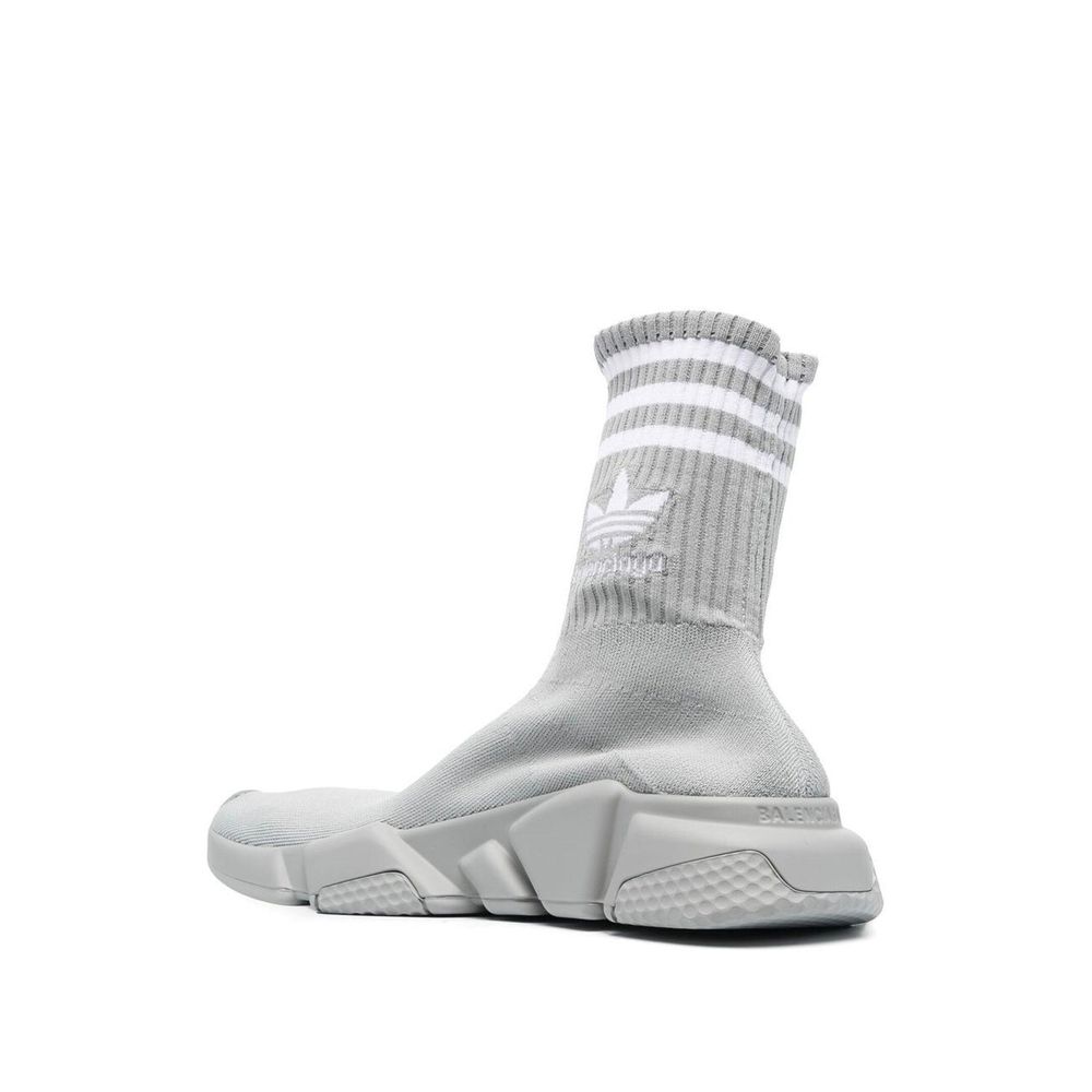 BALENCIAGA X ADIDAS Gray Nylon Athletic Sneakers for Women