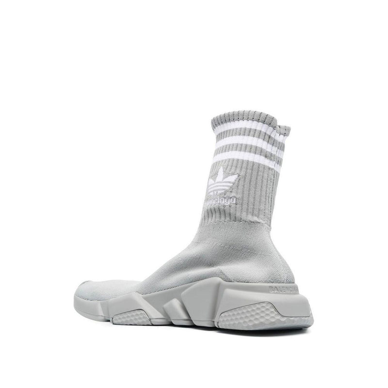 BALENCIAGA X ADIDAS Gray Nylon Athletic Sneakers for Women
