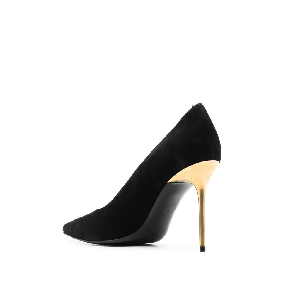 Escarpins Balmain en cuir noir