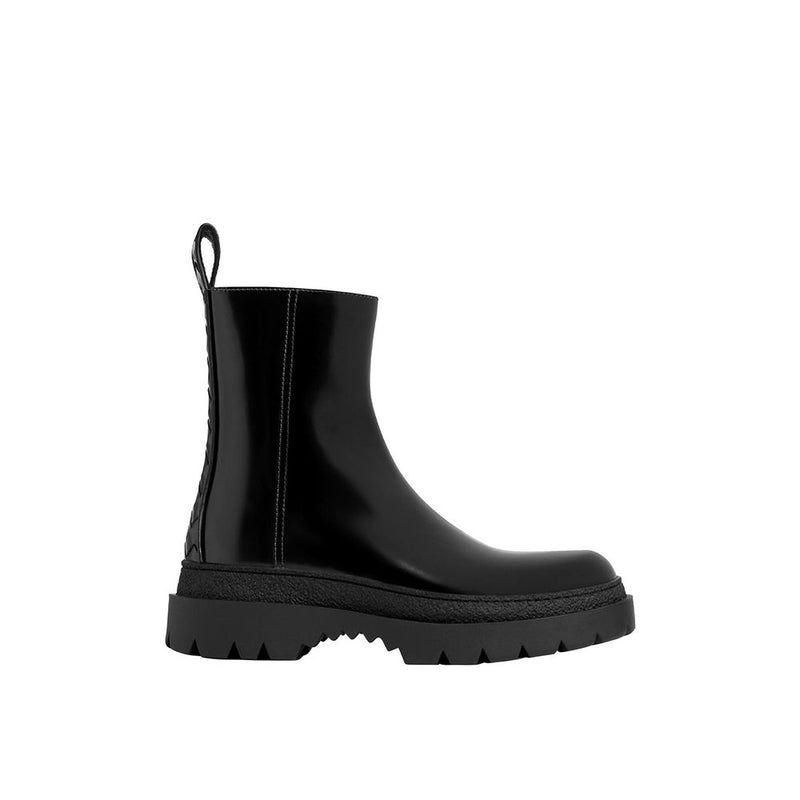Bottega Veneta Black Calfskin Ankle Boots for Men