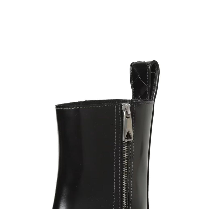 Bottega Veneta Black Calfskin Ankle Boots for Men