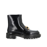 Bottega Veneta Black Calfskin Ankle Boots for Women