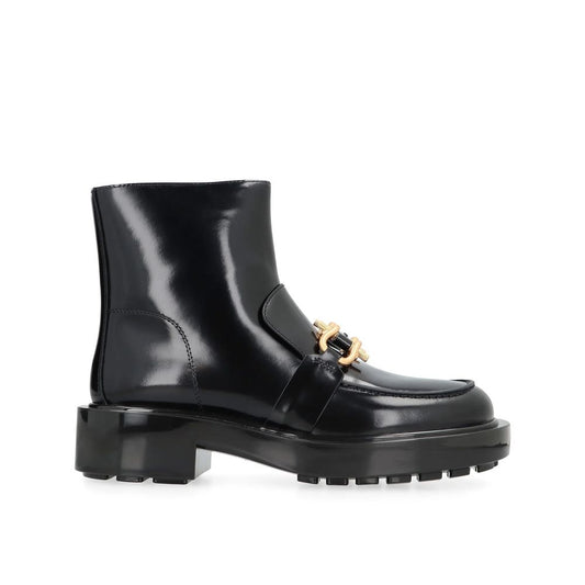 Bottega Veneta Black Calfskin Ankle Boots for Women
