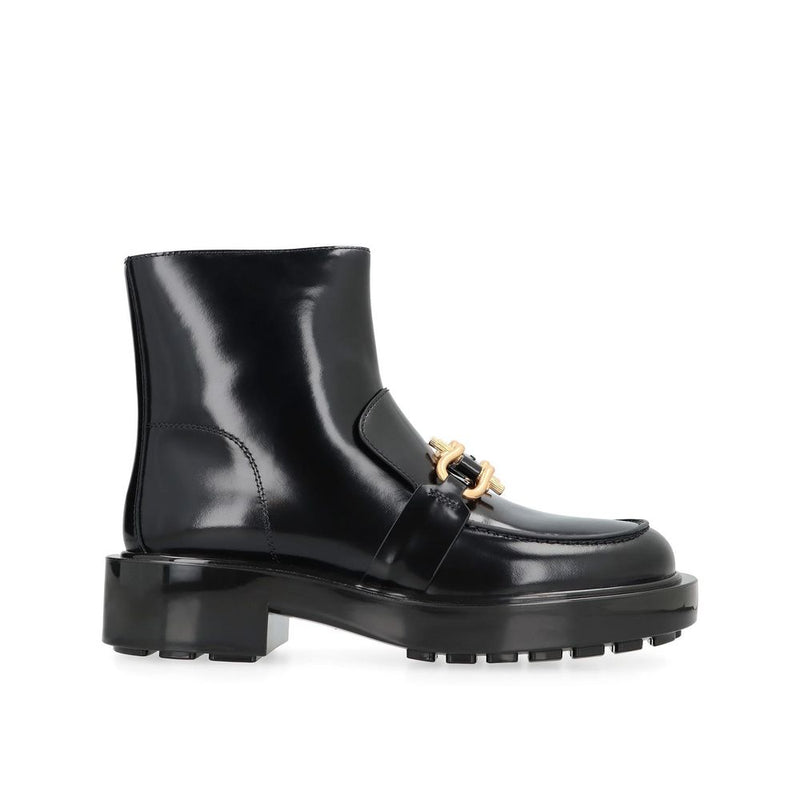 Bottega Veneta Black Calfskin Ankle Boots for Women