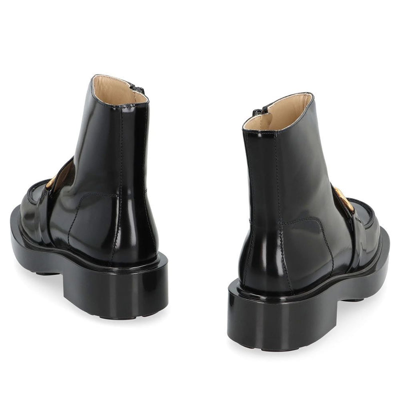 Bottega Veneta Black Calfskin Ankle Boots for Women