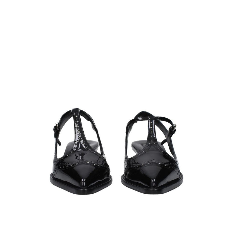 Miu Miu Black Calfskin Mid Heel Pumps for Women - Elegant Footwear