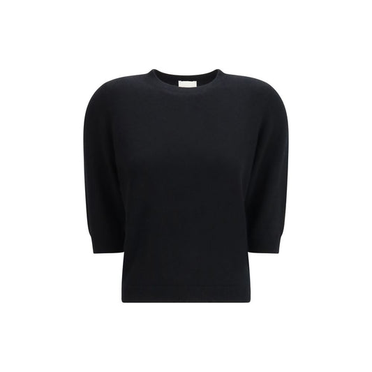 Sweat-shirt en cachemire noir Allude