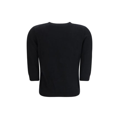 Sweat-shirt en cachemire noir Allude