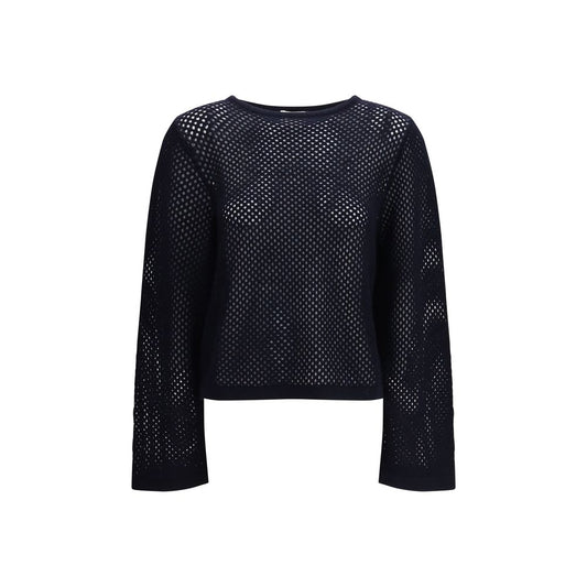 Sweat-shirt en laine polaire bleu Allude