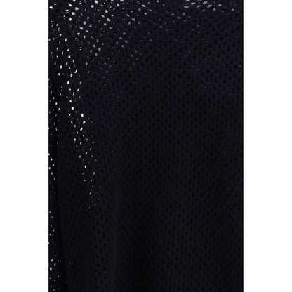 Allude Blue Fleece Wool Sweatshirt