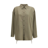 Chemise en coton beige à lacets Balenciaga pour femmes