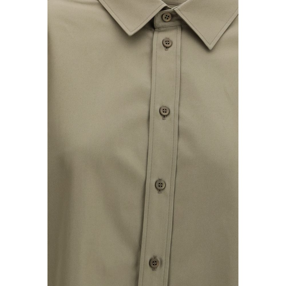 Chemise en coton beige à lacets Balenciaga pour femmes