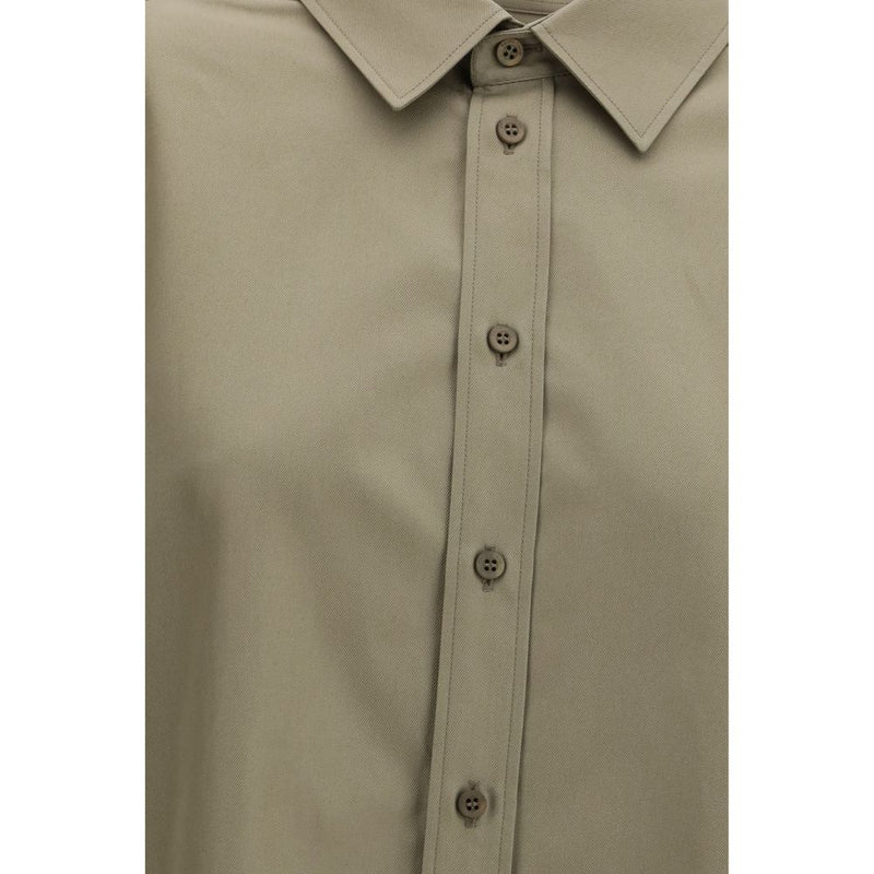 Chemise en coton beige à lacets Balenciaga pour femmes