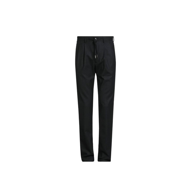 Herno zwarte elastaan ​​casual broek