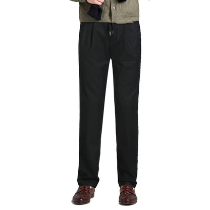 Herno zwarte elastaan ​​casual broek