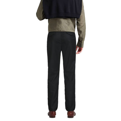 Herno zwarte elastaan ​​casual broek