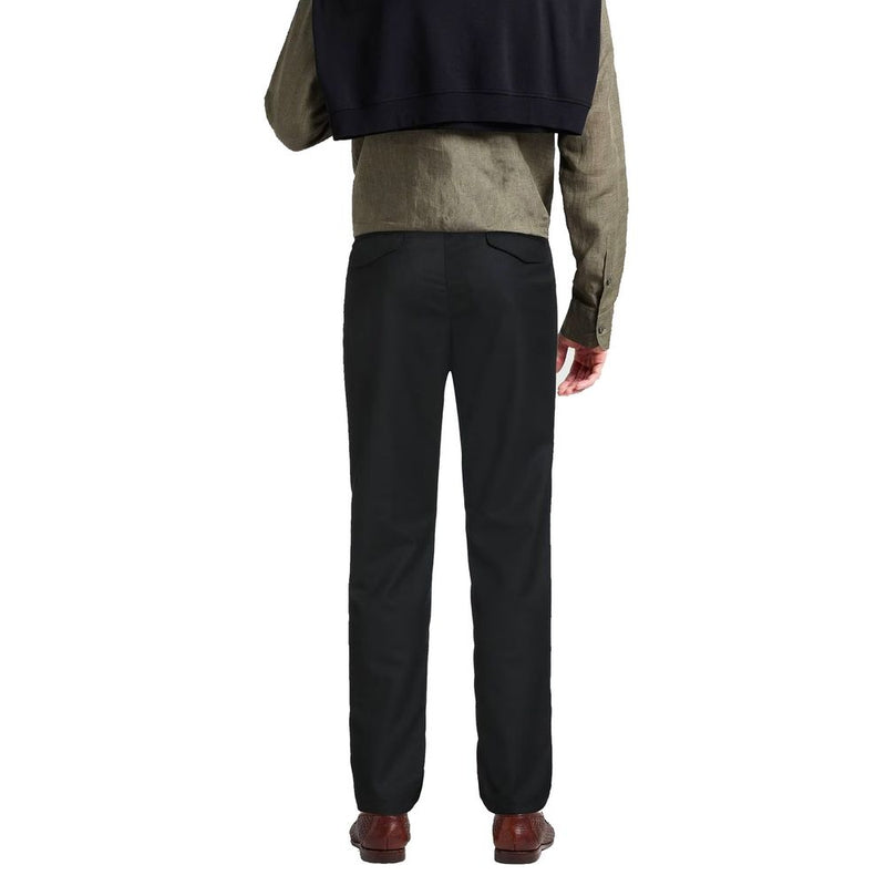 Herno zwarte elastaan ​​casual broek