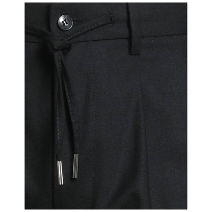 Herno zwarte elastaan ​​casual broek