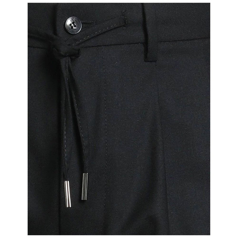Herno zwarte elastaan ​​casual broek