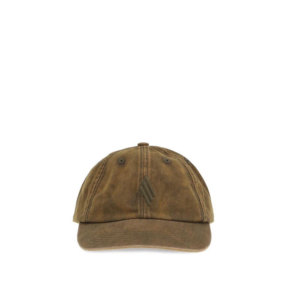 The Attico Brown Cotton Cap - Fashionable Baseball Hat for Women