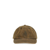 The Attico Brown Cotton Cap - Fashionable Baseball Hat for Women