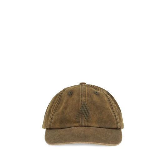 The Attico Brown Cotton Cap - Fashionable Baseball Hat for Women