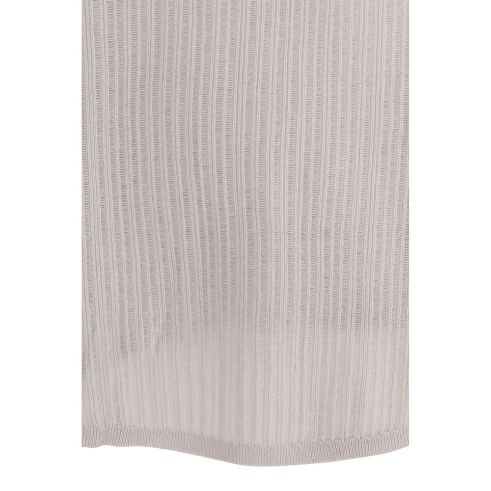 Allude White Cashmere Sweater - Luxurious Comfort for Women