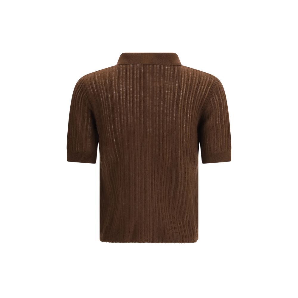 Sweat-shirt en cachemire marron Allude