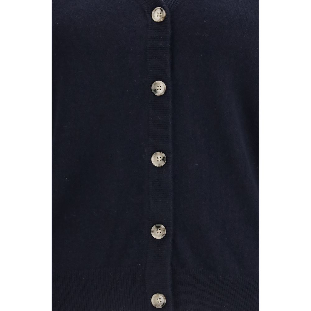 Allude Blue Cashmere Cardigan - Élégance Intemporelle