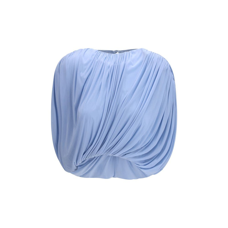 Blouse Magda Butrym bleu clair cuivré