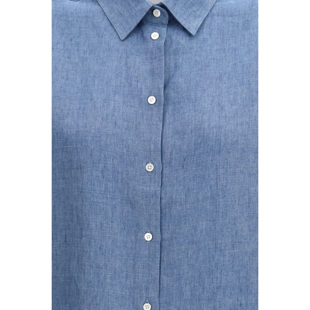 Rohe Blue Denim Shirt - Lightweight Linen for Effortless Style