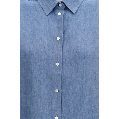 Chemise en denim bleu Rohe