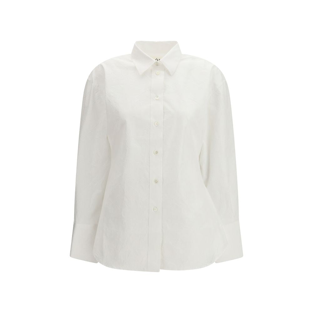 Róhe White Cotton Dress Shirt for Women - Elegant & Versatile