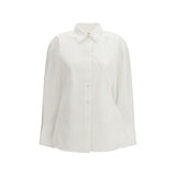 Róhe White Cotton Dress Shirt for Women - Elegant & Versatile