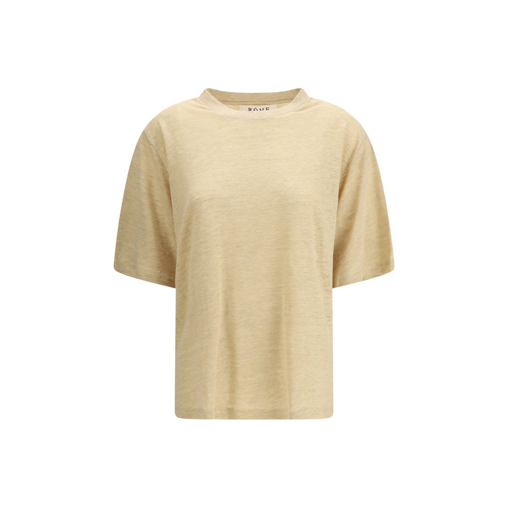 T-shirt Rohe en lin beige