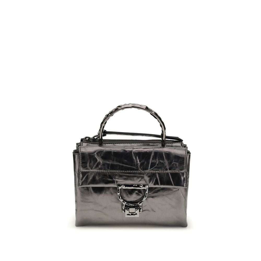 Coccinelle Arlettis Droplet Handbag en Cuir de Veau Noir