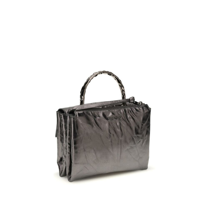 Coccinelle Arlettis Droplet Handbag en Cuir de Veau Noir