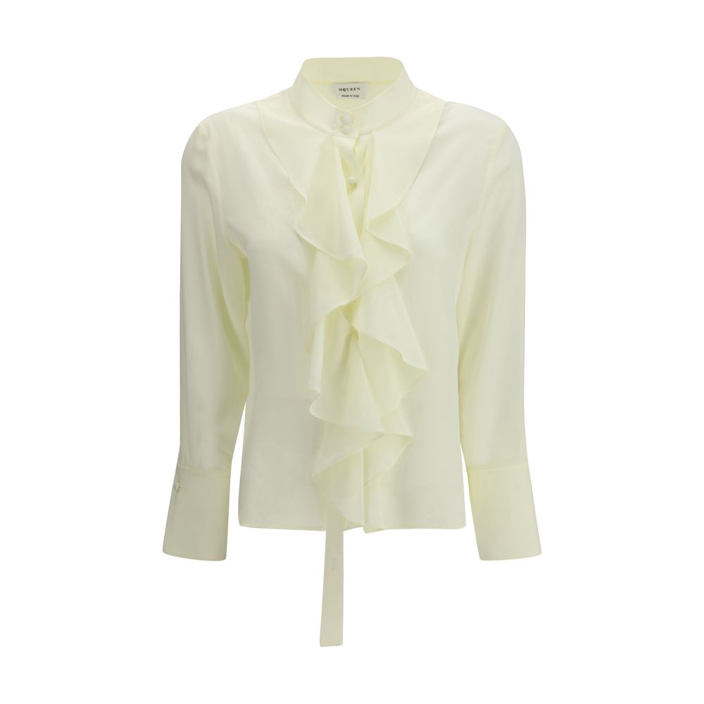 Alexander McQueen Bicolor Silk Shirt - Refined Elegance