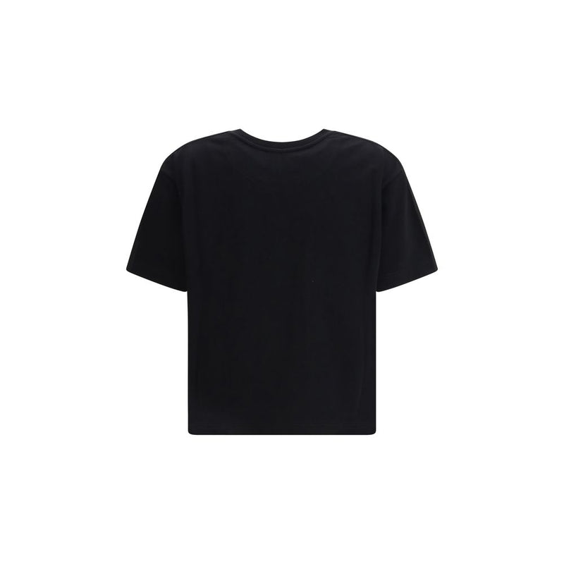 Alexander McQueen Black Cotton Logo T-Shirt for Women