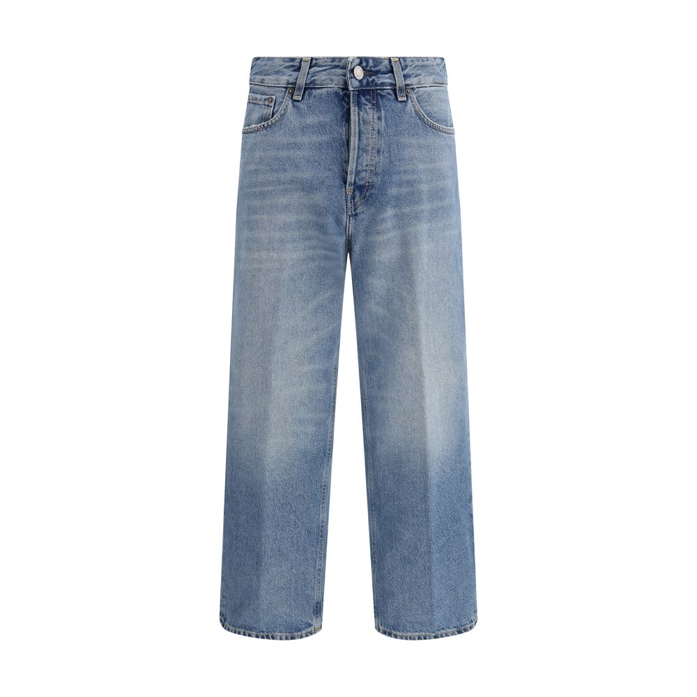 Haikure Betty Boyfriend Jeans en Coton Bleu pour Femmes