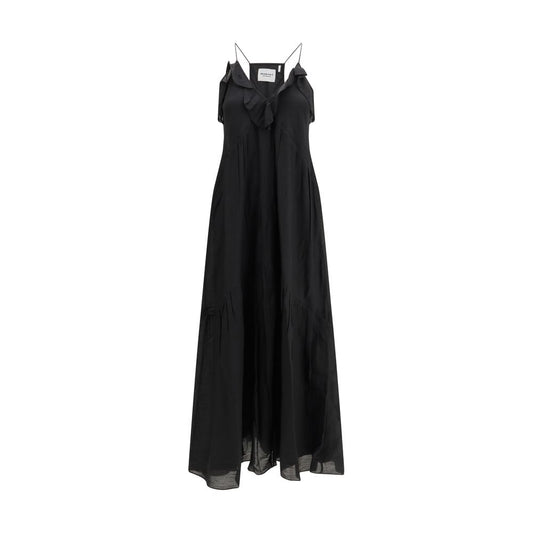 Isabel Marant Étoile Vasma Black Cotton Casual Dress