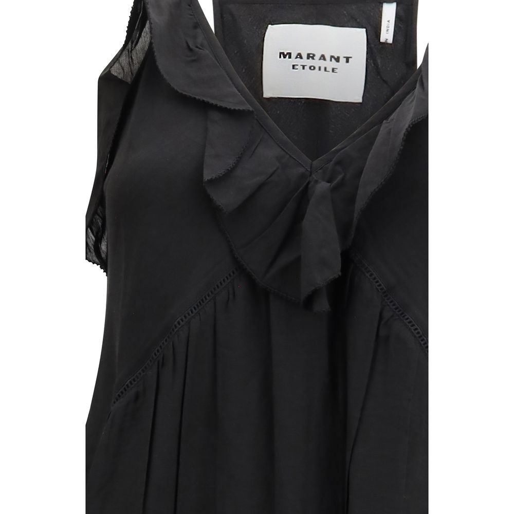 Isabel Marant Étoile Vasma Black Cotton Casual Dress