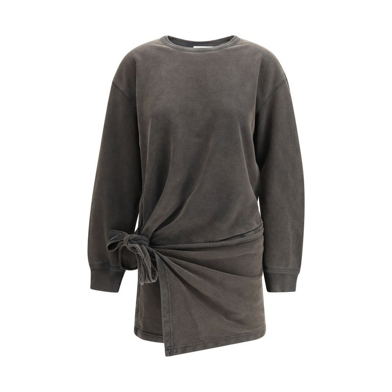 Isabel Marant Étoile Zae Gray Cotton Casual Dress