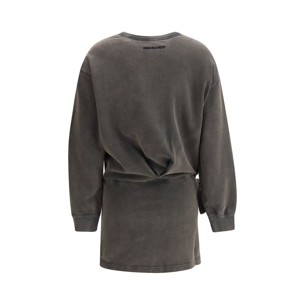 Isabel Marant Étoile Zae Gray Cotton Casual Dress