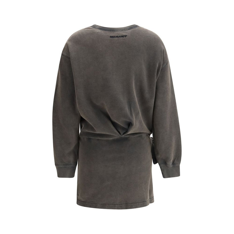 Isabel Marant Étoile Zae Gray Cotton Casual Dress